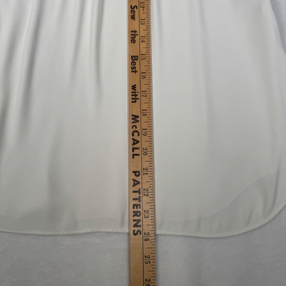Ann Taylor White Eyelet Ruffle Flutter Sleeve Blouse Small RN77379 | Top Lace - Picture 7 of 7